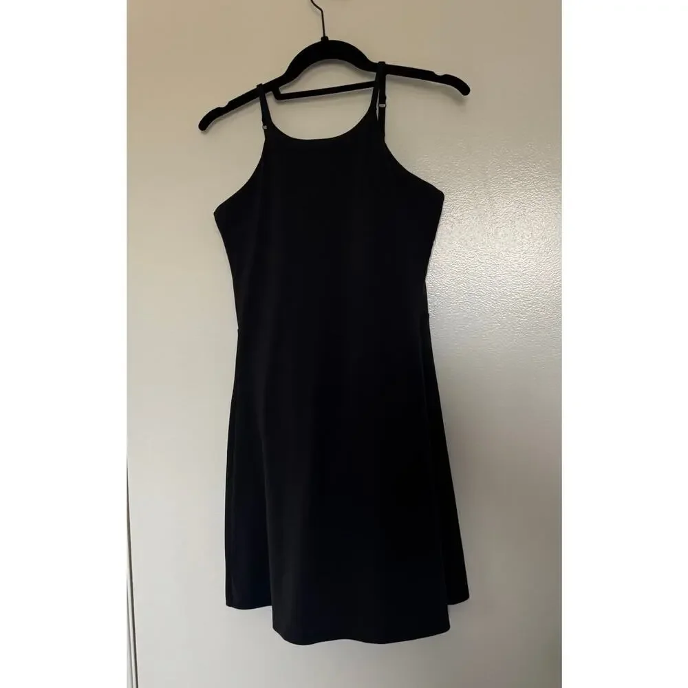 Girlfriend Collective Naomi Workout Dress in Black Size Medium - Picture 2 of 5